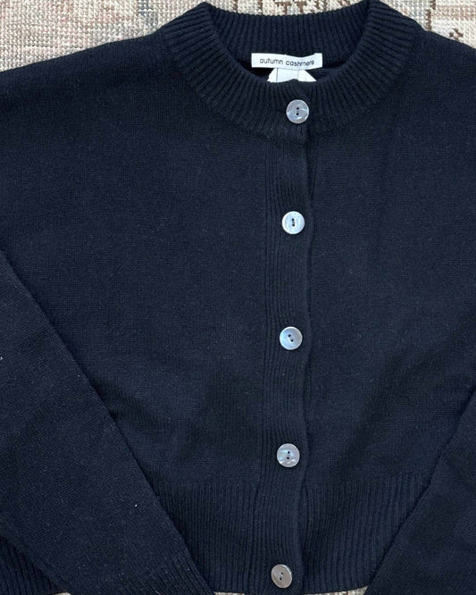 Autumn Cashmere - Women's Cropped Button Down Cardigan