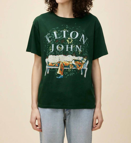 Daydreamer - Elton John Floral Boyfriend Tee