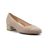Ara Women's Gabrielle Block Heel Pump in sand camel - women's heels