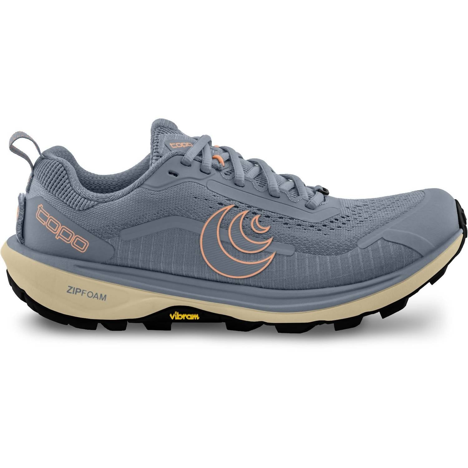 Topo Athletic Women's Terraventure 5 Trail Running Shoe in grey peach - women's shoe - alternate view