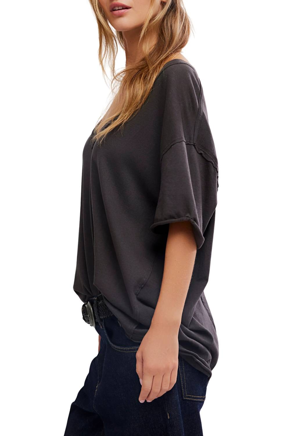 Free People - Nina V Neck Tee
