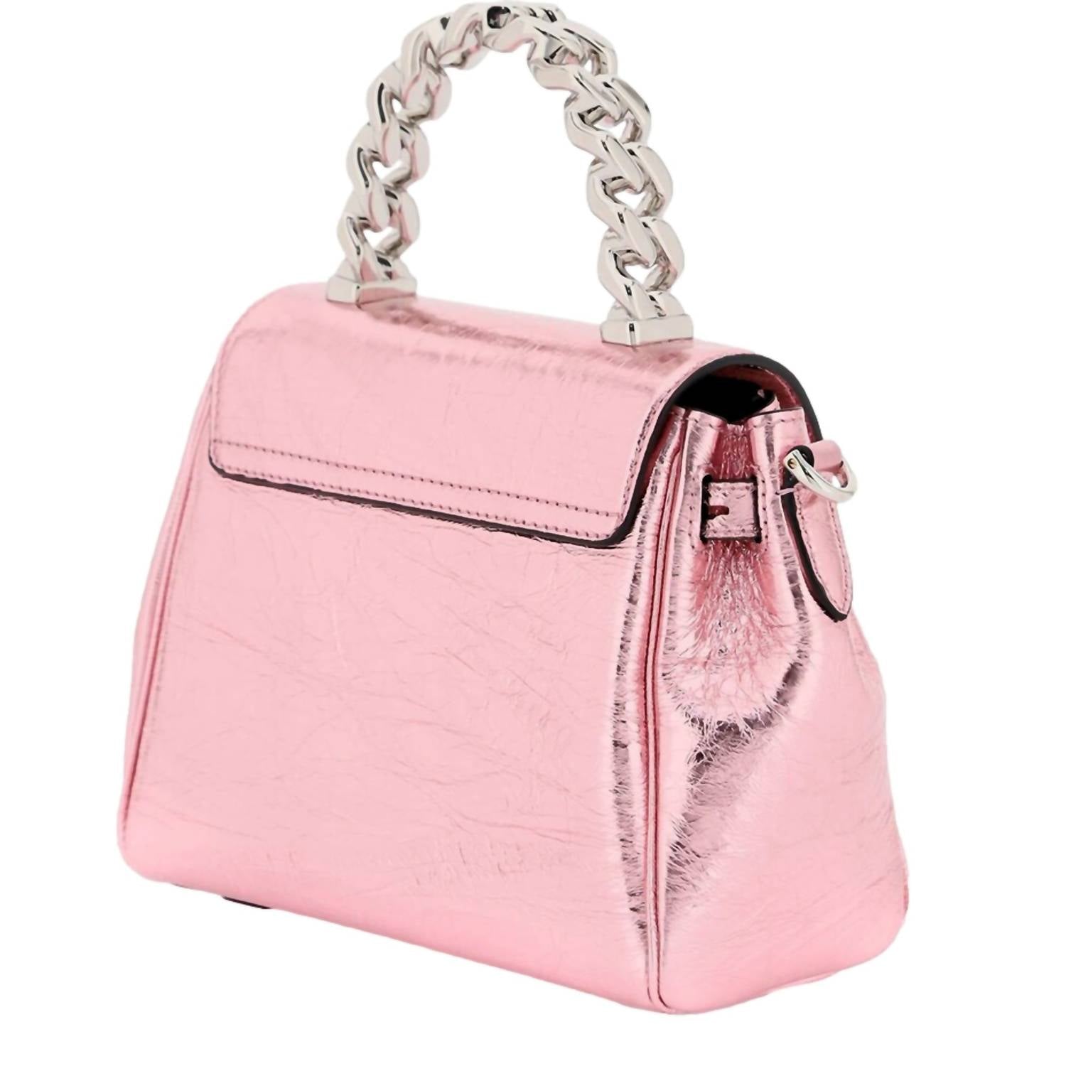 Versace - Women's La Medusa Metallic Top-handle Bag