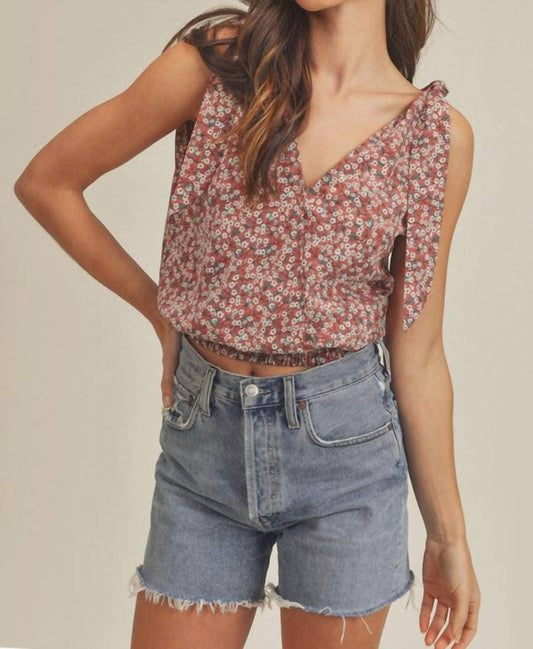 Aemi + Co - Floral Tank Blouse