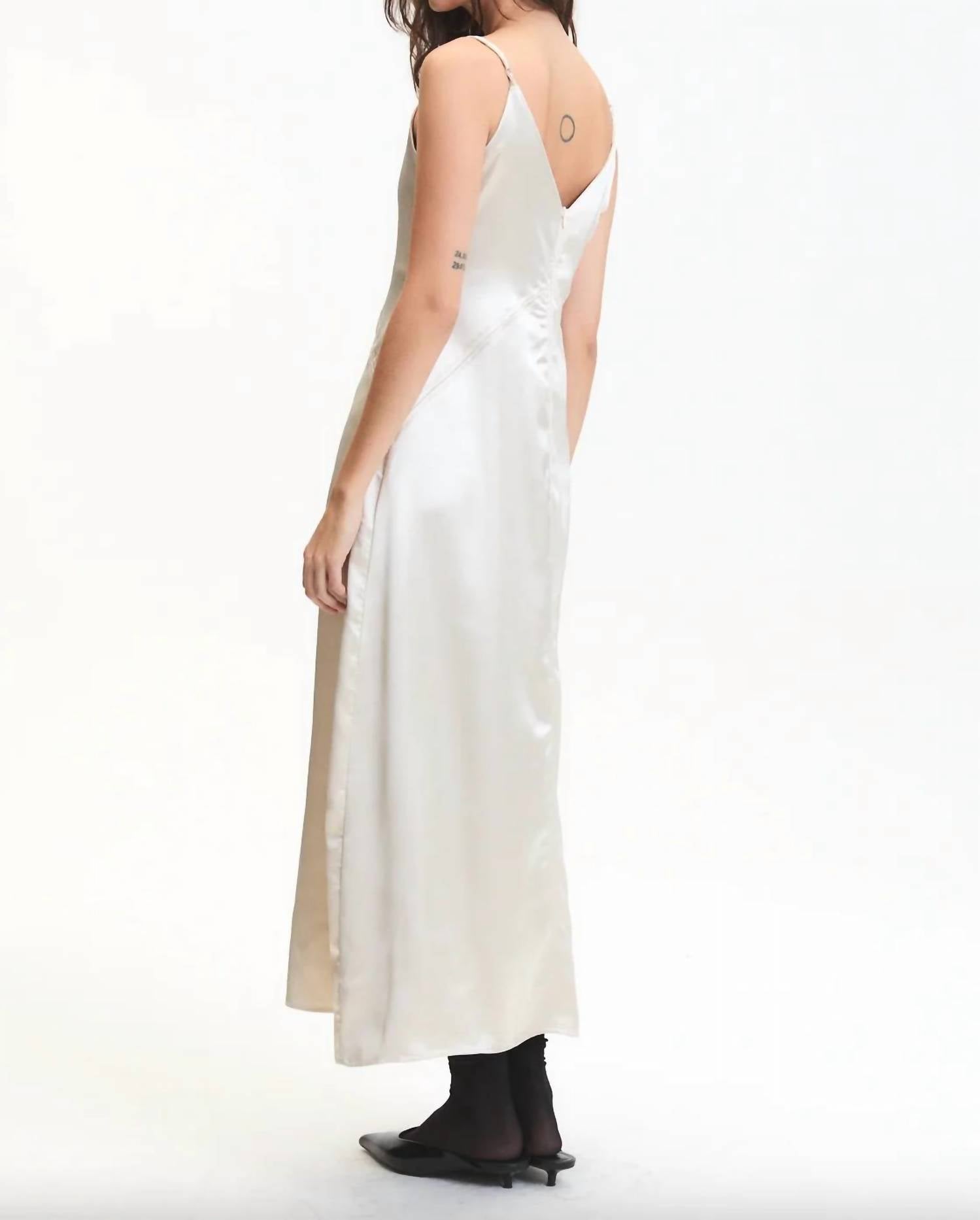 Deluc - Women's Deep V Neck Clay Dress