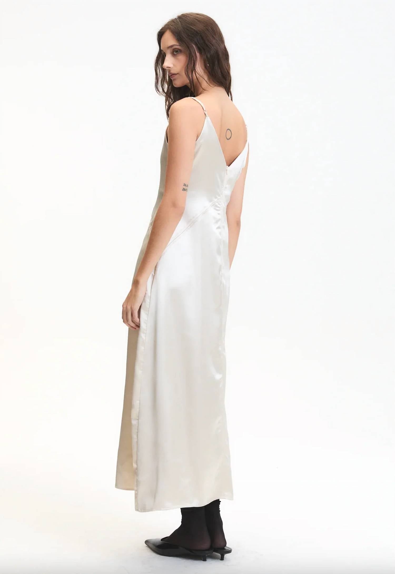 Deluc - Women's Deep V Neck Clay Dress