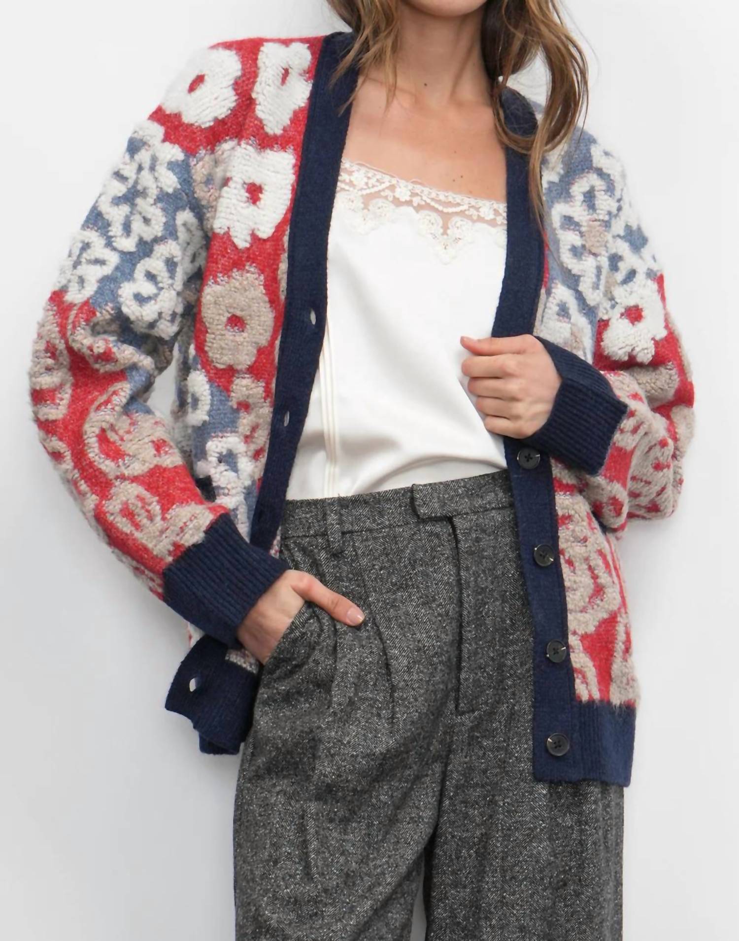 Greylin - Mina Floral Cardigan