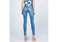 Special A - Mid Rise Raw Hem Skinny Jeans