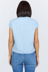Dear John Denim - Cruz Button Down Short Sleeve Top