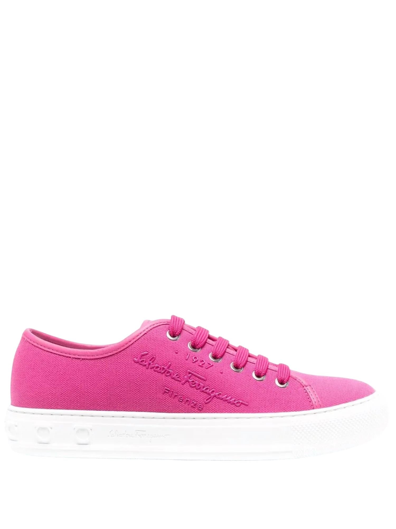 Salvatore Ferragamo - Women's Logo-embossed Low Top Sneakers