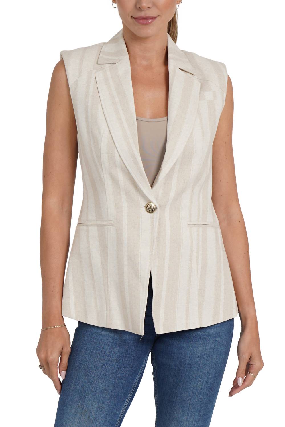 Love Token - Cheryl Linen Blend Vest