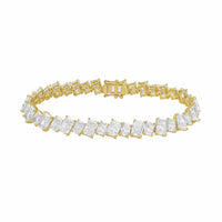 Diana M Jewels - Women's Radiant Lab-Grown Diamond Tennis Bracelet (26.00 Ct) - Signature