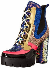 Cape Robbin - Women's Nell Glitter Chunky Boot