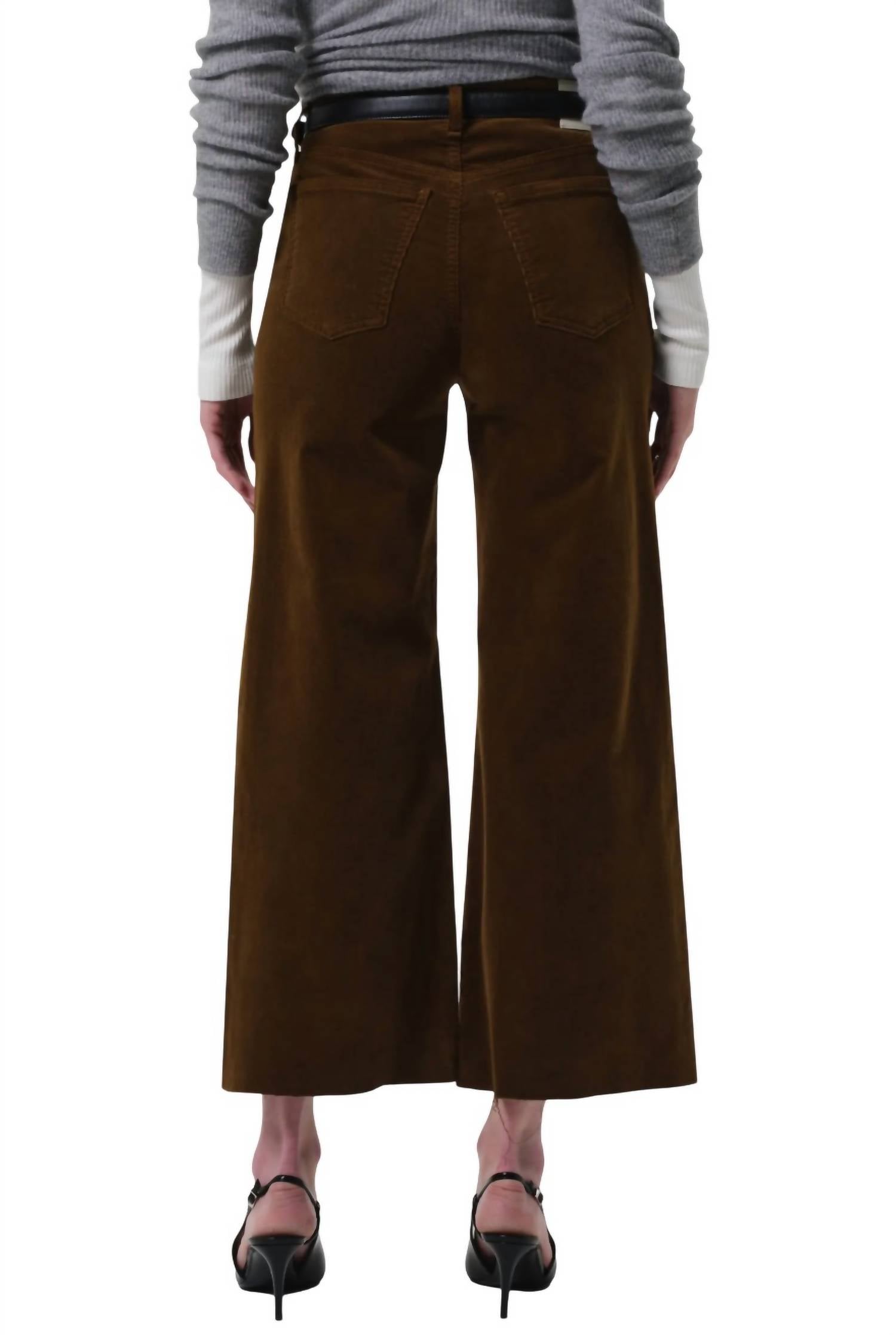 Citizens Of Humanity - Lyra Wide Leg Crop Corduroy Pants