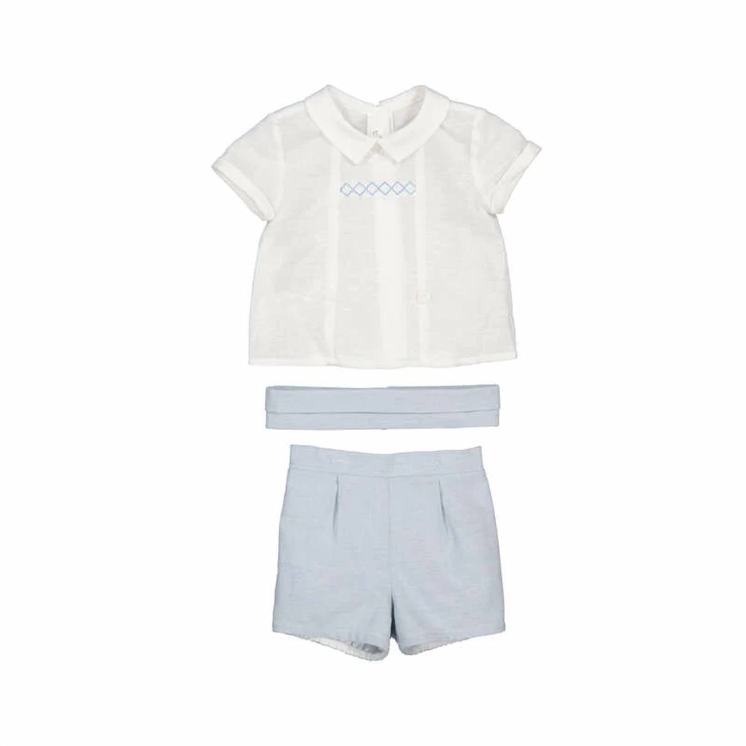 Mayoral - Kids Short-Sleeve Shirt and Short Set