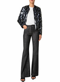 Akris Punto - Dot Sequins Ribbed Bomber Jacket