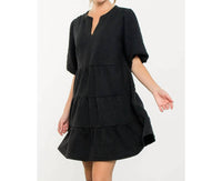 Thml - Puff Sleeve Textured Dress