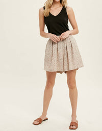 Wishlist - V Neck Sleeveless Fitted Rib Tank