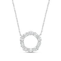Diana M Jewels - Women's Classic 1.56 Carat Lab Grown Diamond Jewelry Necklace
