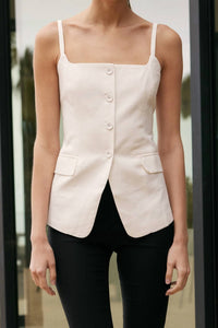 English Factory - Zim Linen Tailored Vest