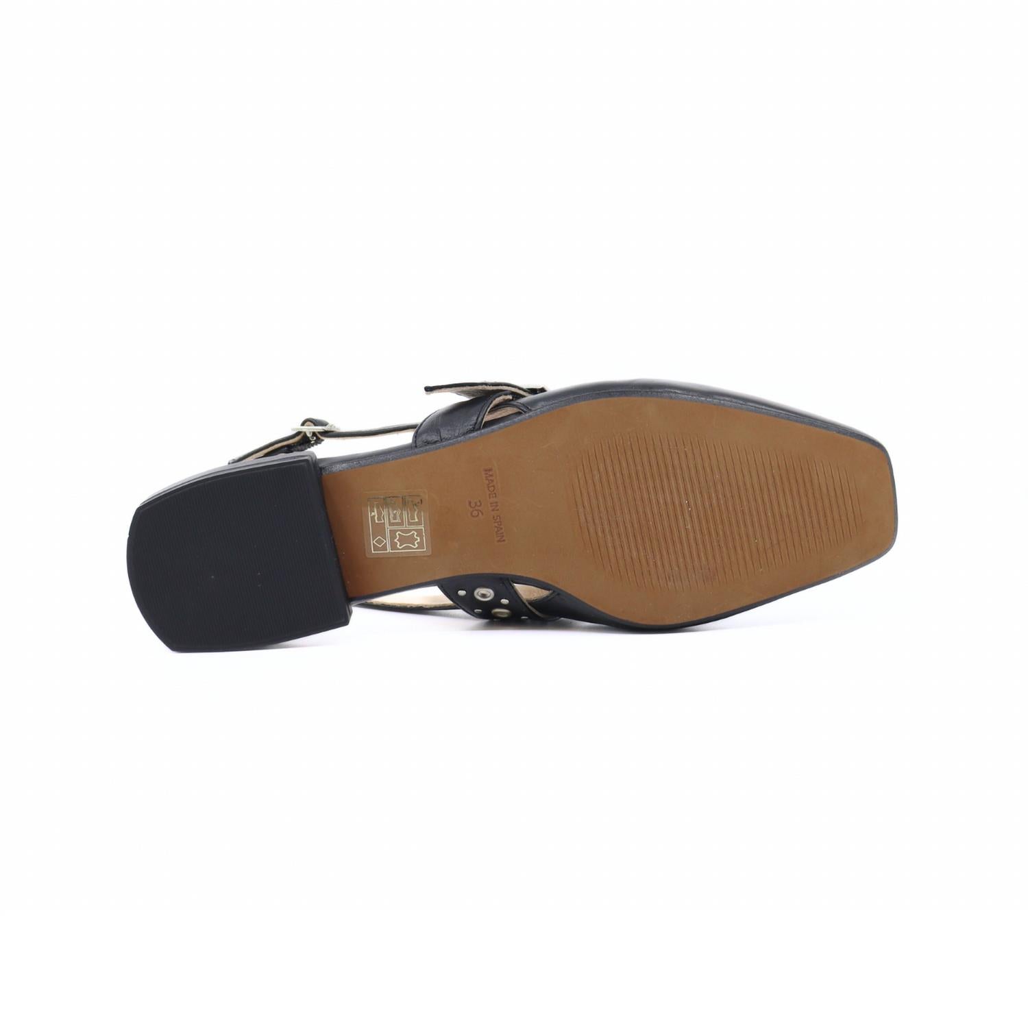INTENTIONALLY BLANK Women's Pearl Slingback Ballet Flats in black - women's flats - detail view