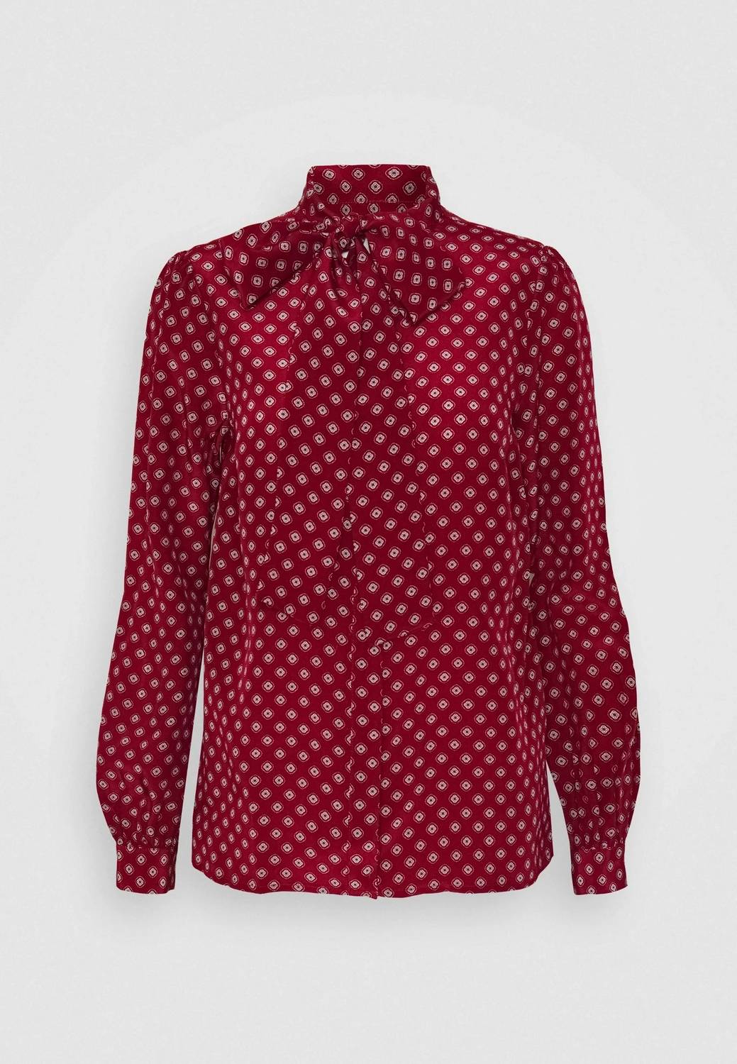 Michael Michael Kors - Tile Print Tie Neck Blouse