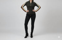 La Chic Designs - Ribbed Half-zip Knit Sweater