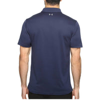 UNDER ARMOUR Tech Button Up Placket Polo in midnight navy - men's shirt - detail view