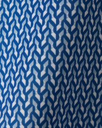 RHONE Golf Sport Polo in sapphire blue arctic blue white geo - men's shirt - view 4
