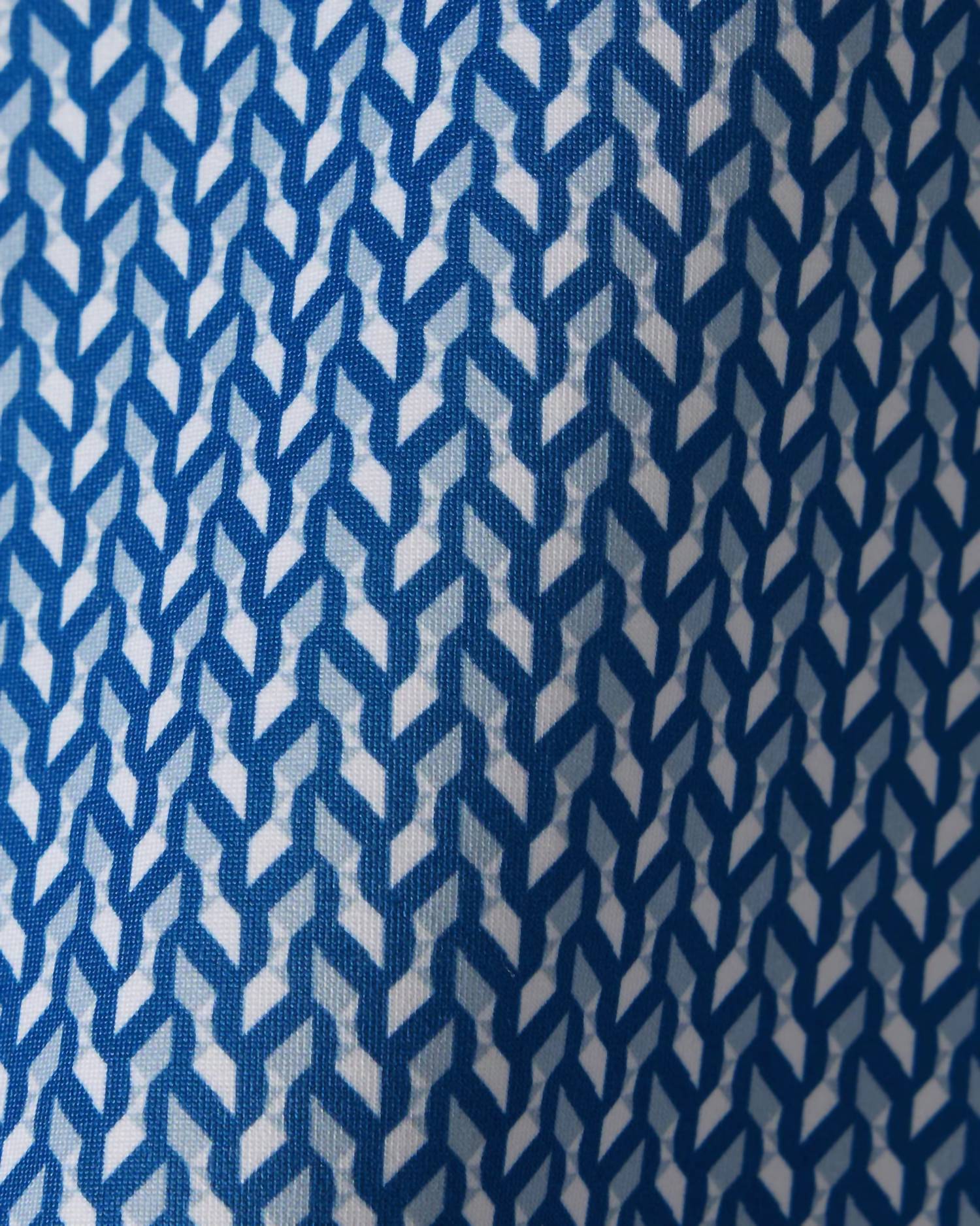 RHONE Golf Sport Polo in sapphire blue arctic blue white geo - men's shirt - view 4