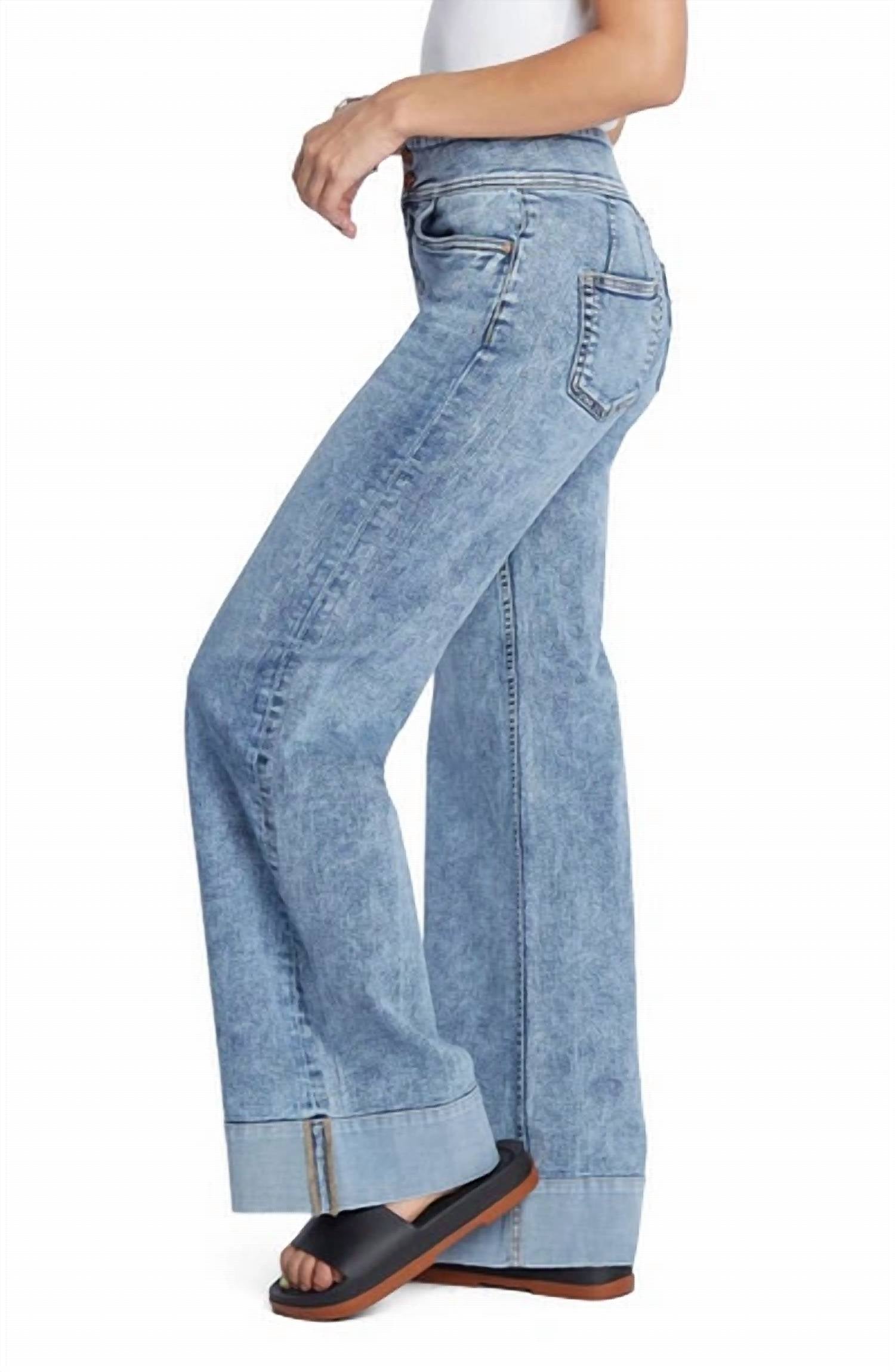 Hint Of Blu - Mighty High Waist Wide Leg Jean