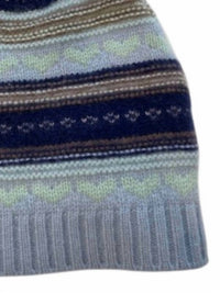 Cute Stuff Women's Fair Isle Beanie Hat in hello greece - women's hat - alternate view