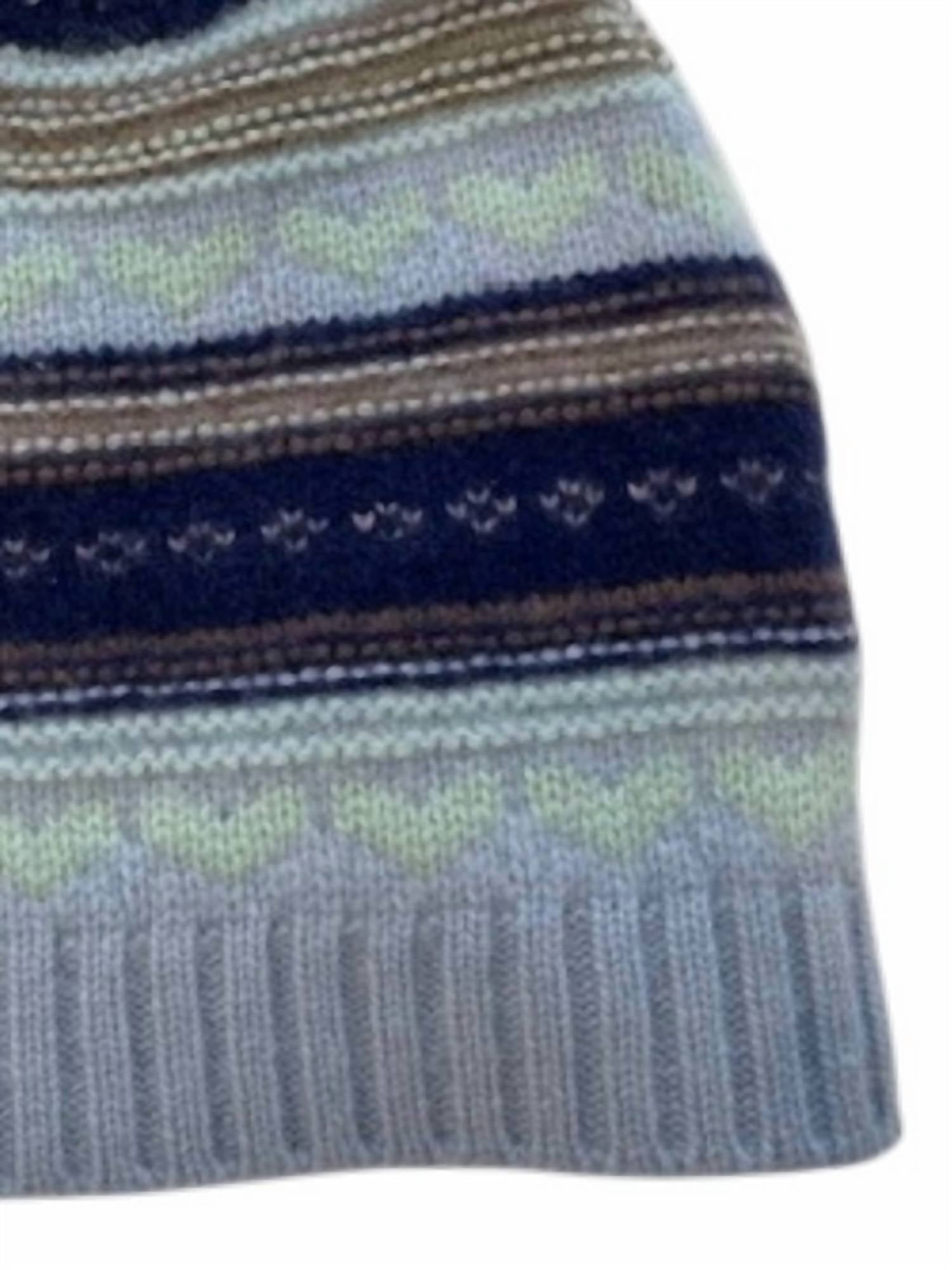 Cute Stuff Women's Fair Isle Beanie Hat in hello greece - women's hat - alternate view