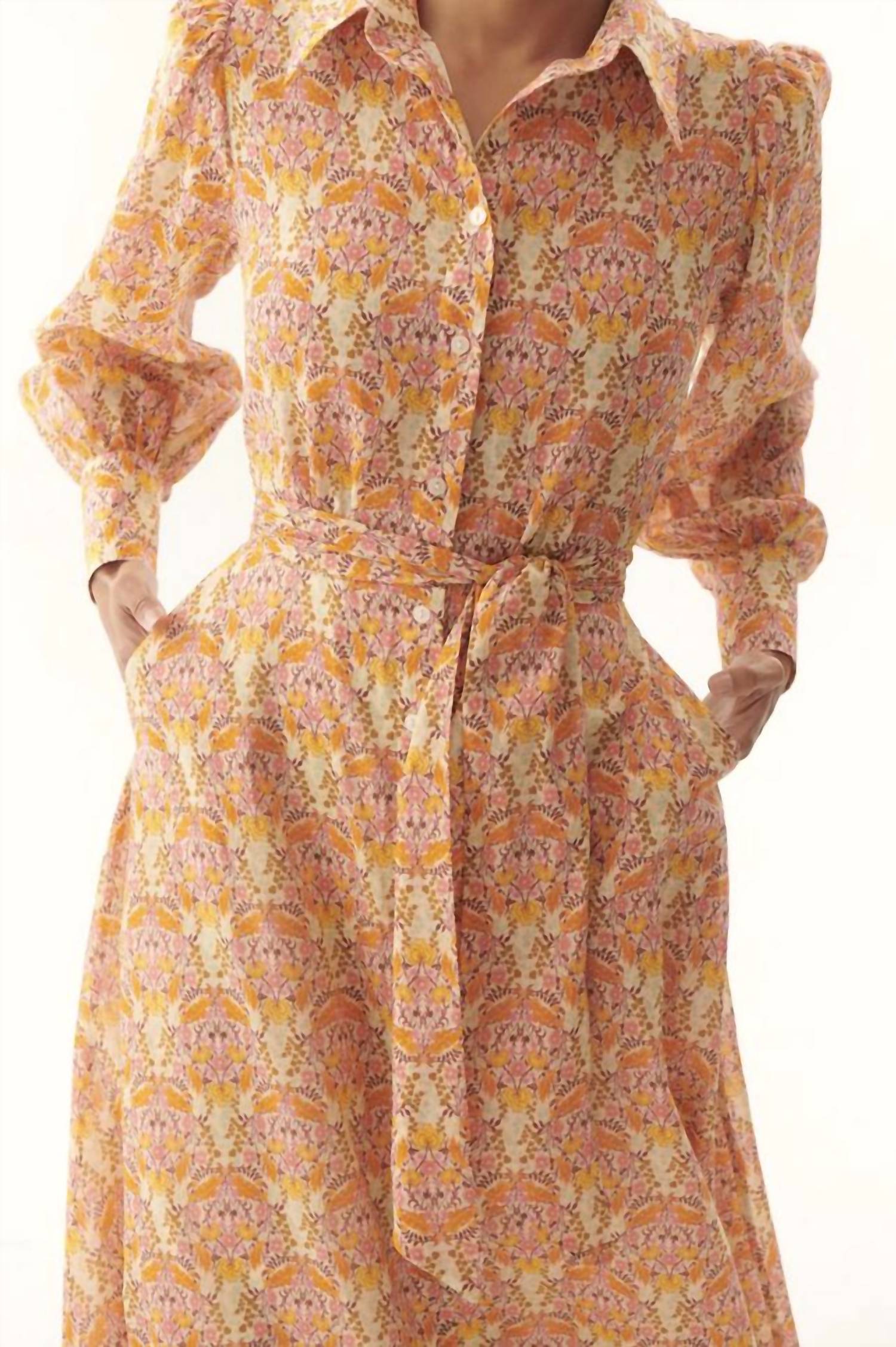 Exquise - Floral Print Midi Dress
