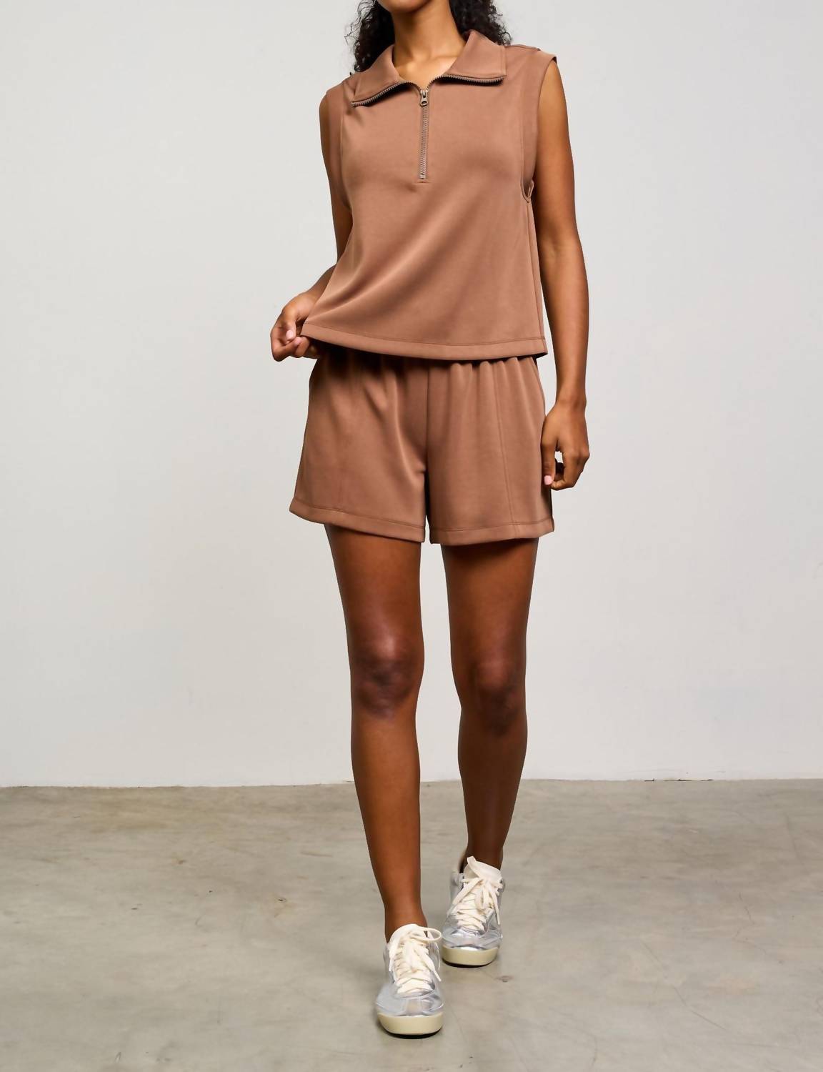 Skies Are Blue - Savannah Scuba Sleeveless Top