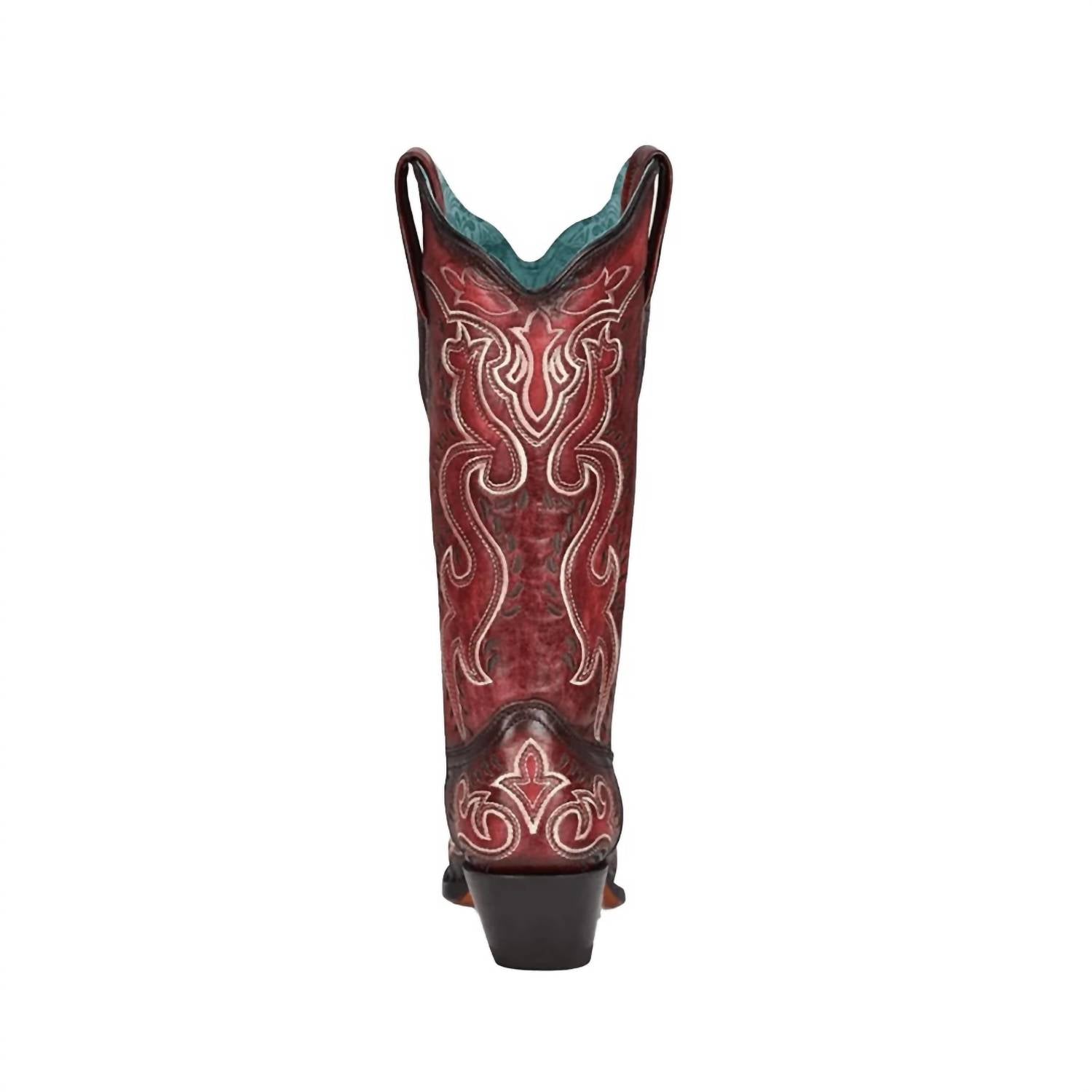 Corral - Women's Burnished Embroidered Snip Toe Boot