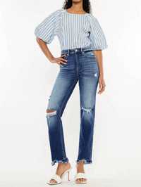 Kancan - High Rise Slim Straight Jeans