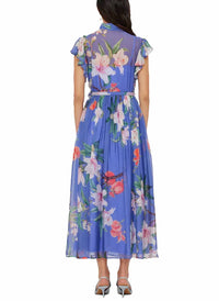 Leo Lin - Grace Flutter Sleeve Dress