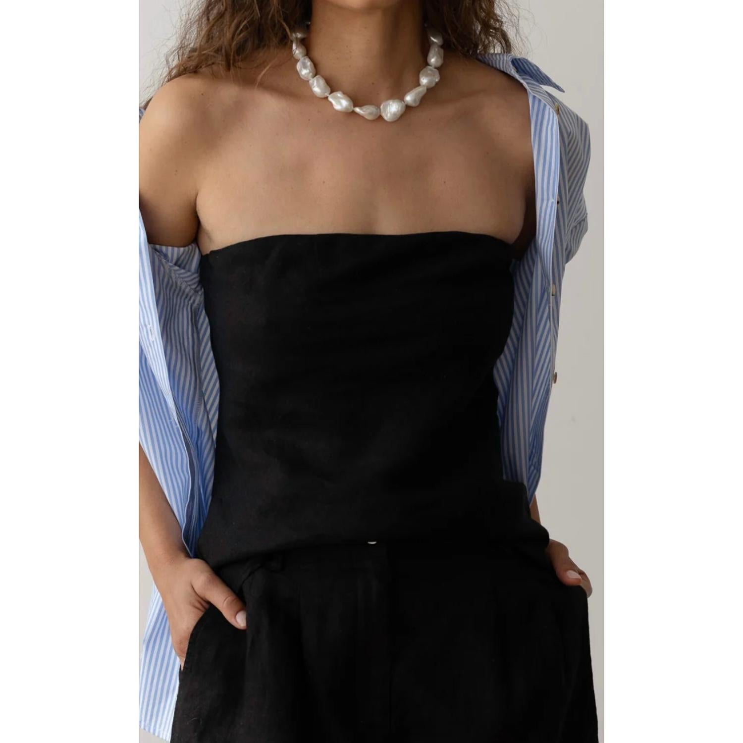 Donni. - Linen Tube Top