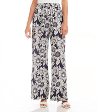 Karen Kane - Sabel Sunflower Print Wide Leg Pant