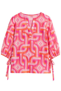 Vilagallo Women's Analissa Blouse in kon tiki - women's blouse