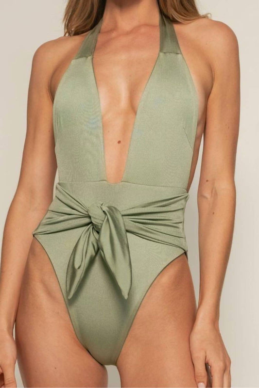 Montce - Tropez Tie-up One-piece Swimsuit