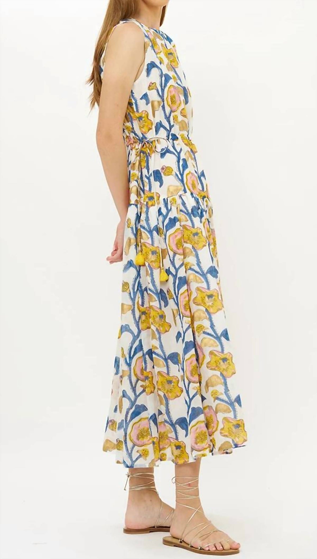 Oliphant - Sleeveless Piped Midi Dress