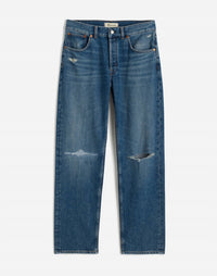 Madewell Dean Easy Straight Crop Jeans in labette wash - women's jeans - view 6