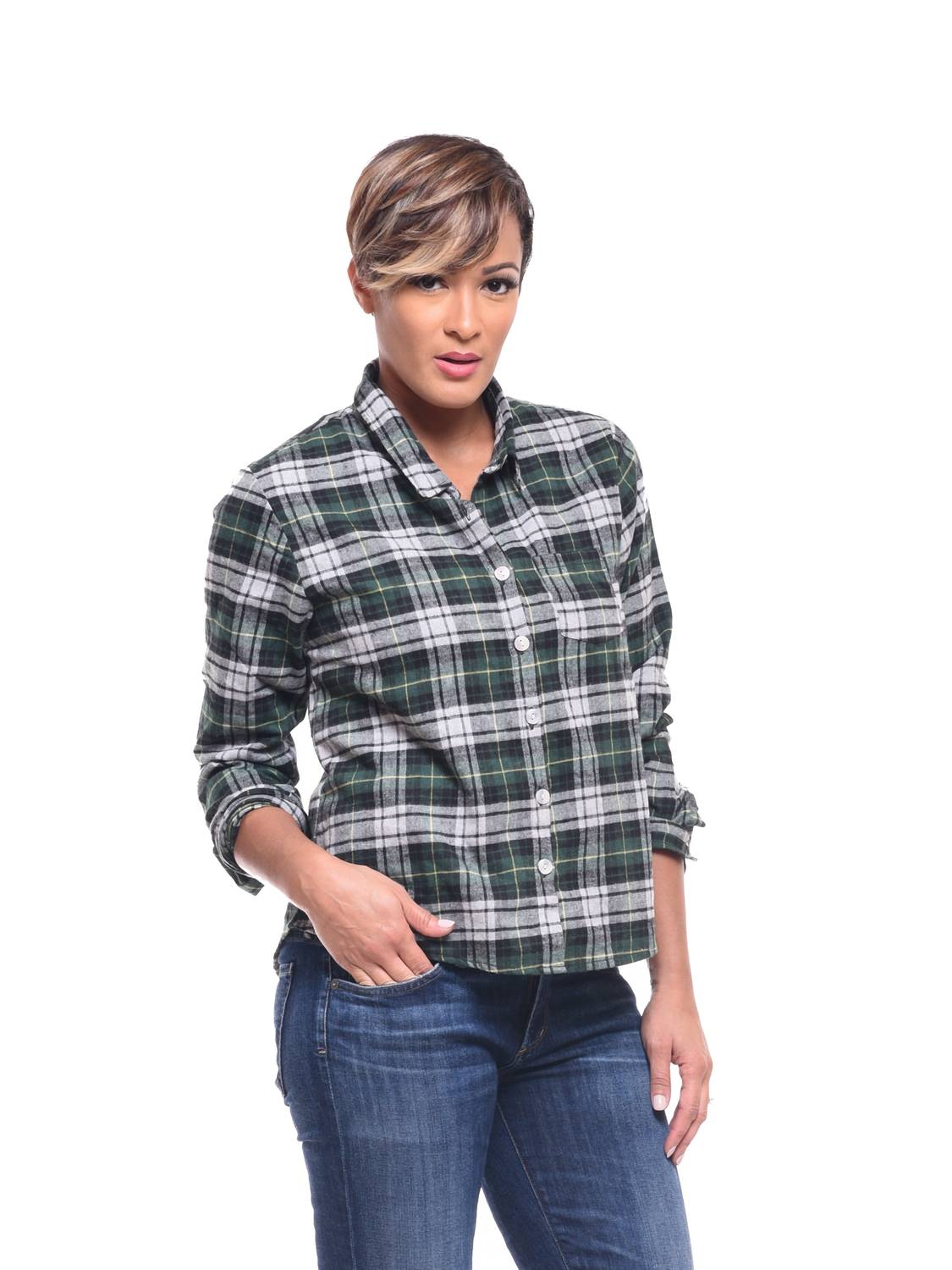 Tulip Clothing - Boyfriend Collared Button Down Shirt