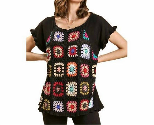 Umgee - Crochet Patches Top