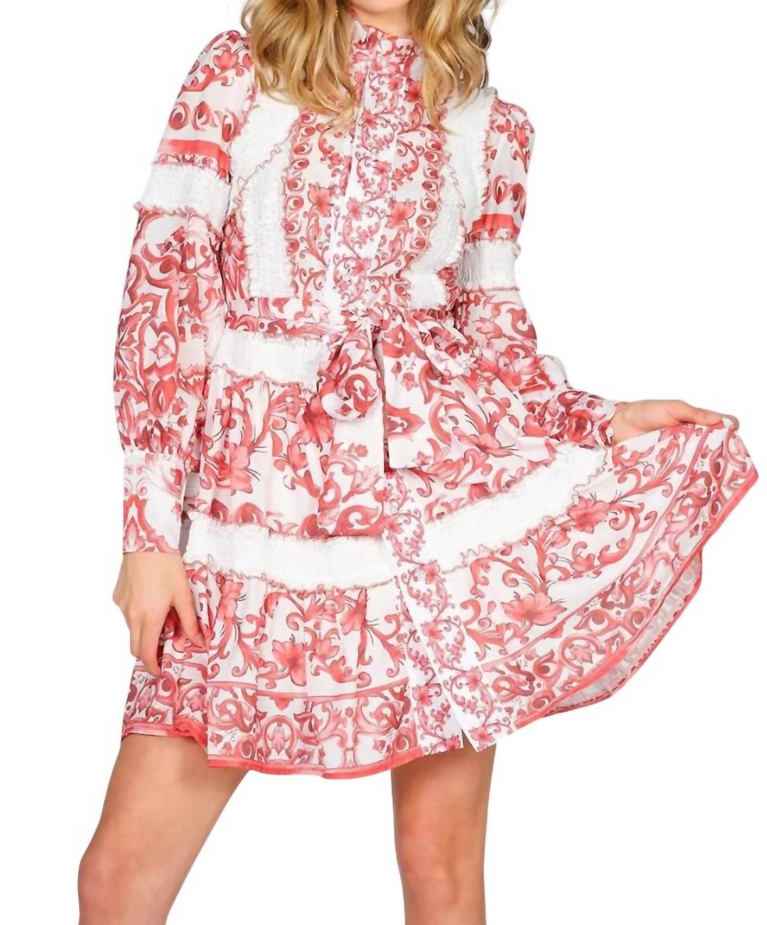Beulahstyle - Anabella Smocking Detail Mini Dress