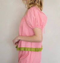 Things Between Women's Isadora Top in pink thyme - women's blouse - alternate view