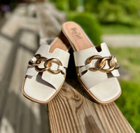 Corkys Footwear - Women's Off The Chain Faux Leather Slide Sandals