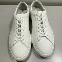 Koio Women's Capri Casual Low Top Leather Sneakers in white - women's sneaker - detail view