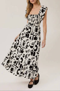 Gilli - Smocking Top Midi Dress